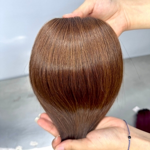 Extensions de cheveux naturels bruns durables à double base mono avec clips pour femmes, origine Vietnam - Product Image 1