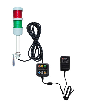 ONN LED M4F Modular Signal Tower Light with RYGBW Colors CE Certified 360 Beam Angle for CNC Machine with Button Box