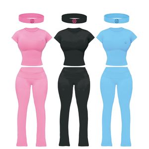 Benutzer definierte 2 Stück gerippte Fitness Lounge wear Set Frauen zweiteilig lässig solide dünne Legging passende Kleidung Maxi kleid - Product Image 4