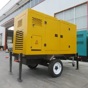 Silent trailer diesel generator set 400kw brushless motor Three-phase 380V commercial generator mobile
