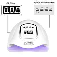 SUN X5 Max Haute Qualité Uv Led Lampe À Ongles 150W Double Uv Led Sèche-Ongles Machine Uv Led Lampe De Durcissement Boîte En Plastique CE Nail Gel Polish