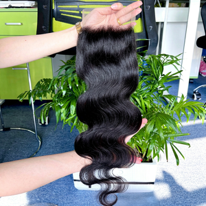 ผมต่อแบบเวฟบราซิลเลียนเวอร์จิ้นเรมี่  แบบเย็บสองชั้น  พร้อมเชือกผูกผม HD Lace Front Closure  สามารถดัดได้ - Product Image 1