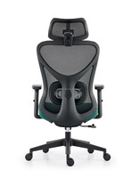 LAIAN Chaise de bureau ergonomique Accoudoir 3D Appui-tête réglable Soutien lombaire réglable Chaise de personnel Dossier en maille