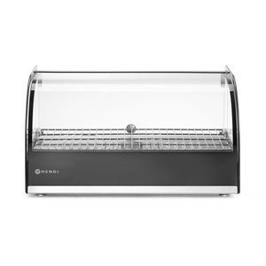 HENDI Vetrina Riscaldata da Banco Nera Singola 220-240V/800W 554x376x311mm Attrezzatura per Riscaldamento e Mantenimento - Product Image 1