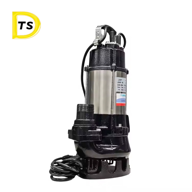 High Quality 220V Sewage Submersible Water Pump With Cutting Blade For High Flow Wastewater Drainage Commercial Use