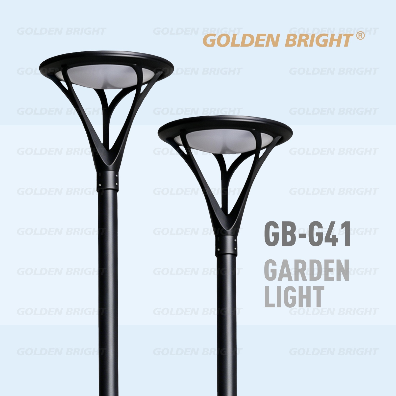 Golden Bright GB-G41 60W Garden Light IP65 Waterproof LED Path Light Rustproof Aluminum Housing Low Voltage Landscape Lighting