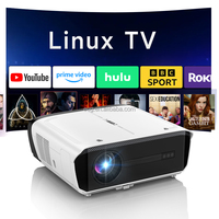 Proyector LCD con Wifi por Cable, Linux A9, OEM ODM, Resolución Nativa de 1080P, Proyector 4k, Motor Óptico Completamente Cerrado