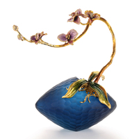 RORO articles de décoration de la maison ornements de fleurs décor à la maison de luxe moderne émail orchidée nordique décoratif pour les nouveaux cadeaux de maison
