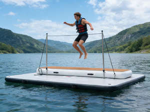 Passerelle gonflable flottante en Drop Stitch pour accès aux yachts, bateaux et marinas - Product Image 4