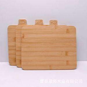 Bamboo Cutting Board Set 3Pcs Rectangle Solid <b>Wood</b> Kitchen Chopping <b>Block</b> With Engraved Logo For Food Prep - Product Image 4