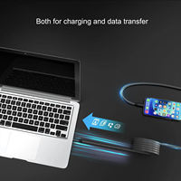 Câbles de données USB-C vers USB-C magnétiques 100W 5A à charge rapide, en nylon, pour téléphones portables, accessoires, vente en gros, 20V, tendance, PD