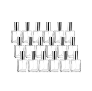 Vente en gros de flacons de parfum vides personnalisés de 30 ml, 50 ml, 100 ml, en verre rectangulaire plat, vaporisateur rechargeable, col à vis, boîte, impression à l'écran - Product Image 1