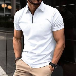 <span class=keywords><strong>Camicia</strong></span> di cotone <span class=keywords><strong>uomo</strong></span> vestiti di alta qualità bianco freddo della gioventù all'ingrosso T-Shirt da <span class=keywords><strong>uomo</strong></span> in bianco Plain T-Shirt Polo <span class=keywords><strong>con</strong></span> Zip - Product Image 1