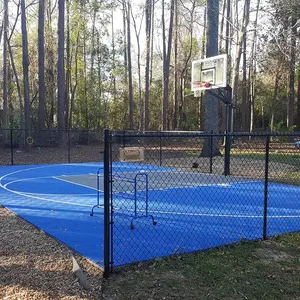 Revêtement de sol sportif extérieur polyvalent en PP à emboîtement amovible pour carreaux de basket-ball, badminton, tennis, volley-ball, fournisseur chinois