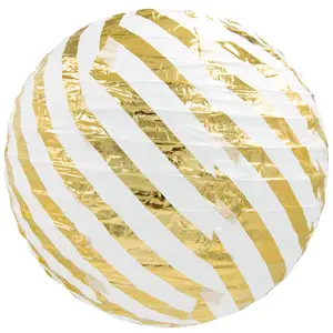 批发定制印刷中国悬挂全球造型圆形彩色纸灯圆形可折叠派对纸灯笼