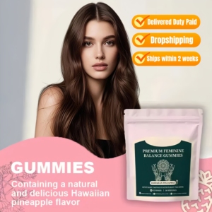 Gummies pour l'équilibre hormonal féminin avec <span class=keywords><strong>des</strong></span> extraits naturels de plantes pour le soutien du cycle menstruel, le bien-être de l'humeur et la santé féminine OEM/ODM - Product Image 1
