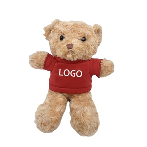 Venta al por mayor de la sublimación de peluche oso de peluche camiseta marca su logotipo personalizado lindo peluche suave oso de peluche juguetes de peluche - Product Image 2