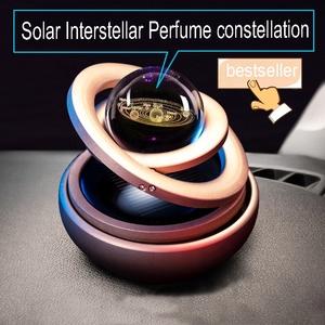 Nuovo supporto per profumo rotante solare interstellare supporto per profumo solare per auto in lega di alluminio supporto per profumo purificatore d'aria - Product Image 3