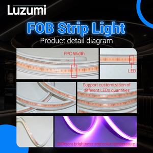 Nouveau produit bandes <span class=keywords><strong>LED</strong></span> découpables 220VAC 12 W/M 288 PCS/M IP65 Cob <span class=keywords><strong>LED</strong></span> bande lumineuse pour <span class=keywords><strong>salon</strong></span> chambre cuisine fabricant - Product Image 4