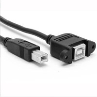 Cable de Impresora Mini USB a Tipo B Hembra de Buena Calidad para Montaje en Panel