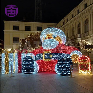 ไฟประดับรูปซานตาคลอส LED สำหรับตกแต่งคริสต์มาสกลางแจ้ง เหมาะสำหรับสวนสาธารณะ งานเทศกาล และภูมิทัศน์ - Product Image 3