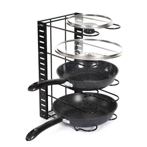 Pentola in metallo regolabile Multi strato Organizer da cucina <span class=keywords><strong>per</strong></span> <span class=keywords><strong>padelle</strong></span> coperchi pentole risparmio di spazio - Product Image 3