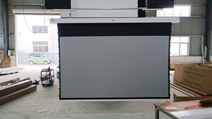 Màn hình chiếu cơ giới dài alr 72/84/92/100/110/110/120/133/150 inch màn hình trần Điện pha lê đen 4k lõm - Product Image 2