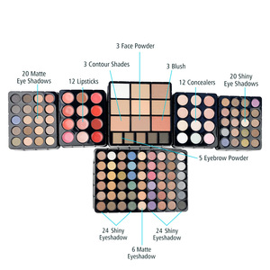 <span class=keywords><strong>Grande</strong></span> Trousse Tout-en-un 132 Couleurs : Palette de Fards à Paupières, <span class=keywords><strong>Maquillage</strong></span> Visage, Blush et Contour de <span class=keywords><strong>Marque</strong></span> Personnalisable - Product Image 2