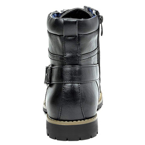Stivaletti da <span class=keywords><strong>Uomo</strong></span> 2024 Stile Britannico alla Moda in Pelle PU <span class=keywords><strong>con</strong></span> <span class=keywords><strong>Cerniera</strong></span> Resistenti all'Usura Stivali da Moto Scarpe Eleganti - Product Image 5