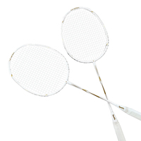 Raquette de badminton en fibre de carbone ultra-légère tissée, durable, de haute qualité, personnalisable en gros pour l'entraînement