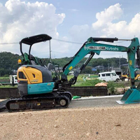 Miniexcavadora Usada de Alta Calidad, Modelo U008, 3 Toneladas, Año 2007, Motor, Rodamientos y Bomba de Origen Japonés, para Video