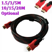 Cable HDMI de 1.5M 4.5 Pies 3M 5M de Alta Velocidad con Conector Chapado en Oro Macho-Macho, Cable HDMI Trenzado Versión 1.4 1080p 3D para HDTV XBOX PS4 PS5