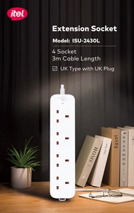 Nhóm Ổ cắm <span class=keywords><strong>4</strong></span> băng đảng Chất lượng cao mở rộng dây mở rộng ổ cắm - Product Image 2