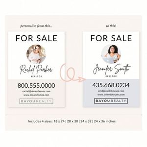 Impresión de Publicidad Inmobiliaria con Logotipo Personalizado para Exteriores, Letrero Moderno para Jardín, Regalo Promocional de Marketing Inmobiliario - Product Image 2