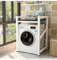 Prix d'usine 2026, étagère de rangement portable à 3 niveaux réglables en hauteur, robuste, pour lave-linge et sèche-linge