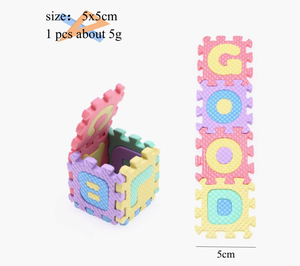 (1 bộ = 36 cái) Nhà búp bê mini thu nhỏ giáng sinh <span class=keywords><strong>ELF</strong></span> búp bê EVA sàn Mat số bảng chữ cái bọt câu đố trí tuệ cho <span class=keywords><strong>ELF</strong></span> - Product Image 2