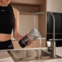 Cadeaux d'affaires promotionnels, bouteilles de protéines, gobelet mélangeur rechargeable avec couvercle pour la salle de sport, la remise en forme, les protéines en poudre et le café