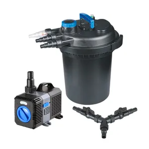 Fish Pond Water Filter System With Available UV Clarifier Helps Eliminate Green Water From Ponds