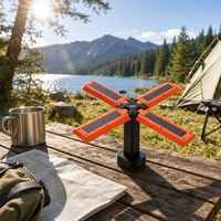 Lampes de camping LED rechargeables et détachables avec trépied, type lampe frontale, Type-C 1000LM avec anneau de suspension et vis M6