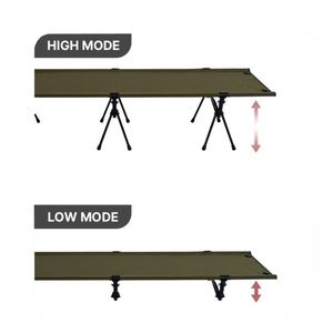 Lit de camping pliable de haute qualité, robuste, réglable, pour l'extérieur, cadre en alliage d'aluminium ultraléger, portable, simple - Product Image 3
