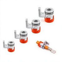 Connecteur de panneau traversant JAR EV pour recharge de véhicules électriques, 12V, aluminium, laiton, haute tension, 200A, IP67
