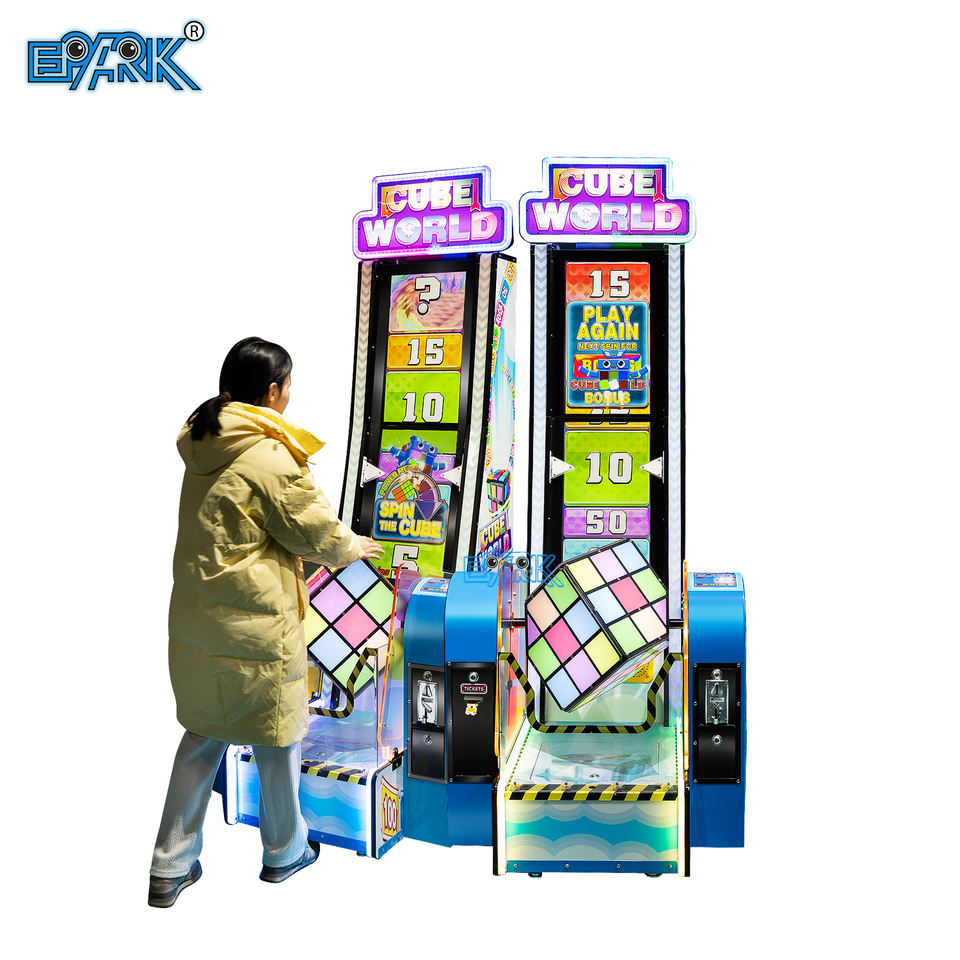 Coin Operated Cube World Ticket Redemption Arcade Games Machine