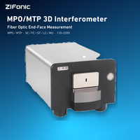 MPO 3D Interferometer optik kabel Patch konektor serat optik untuk pengujian peralatan kualitas tinggi