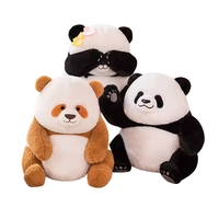 2023 célèbre chinois bébé panda en peluche animal jouet doux fourrure poupée personnalisé en peluche mignon panda décorer porte-clés