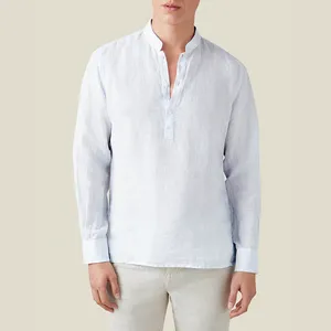 Chemises professionnelles à manches longues de haute qualité, chemise habillée pour hommes vente en gros de matériel en coton léger pour hommes/