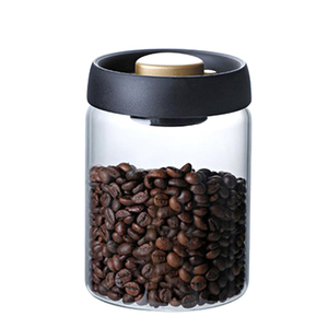 Barattolo in <span class=keywords><strong>Vetro</strong></span> Borosilicato Trasparente Ecologico <span class=keywords><strong>Sottovuoto</strong></span> per Conservazione Chicchi <span class=keywords><strong>di</strong></span> Caffè con Coperchi per Cucina e Campeggio - Product Image 2