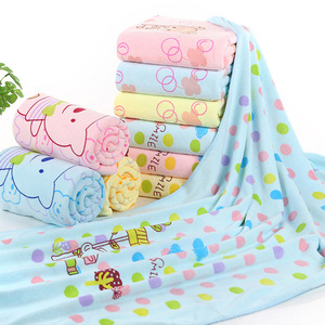 Toalla de baño Jin Ao de 70x140cm con estampado de dibujos animados, fibra de poliéster, tamaño grande para hombres y mujeres, toalla de playa - Product Image 1