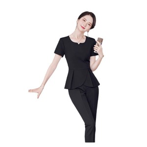 Women's Professional Summer Suit Set Short Sleeve Crepe Elegant Work Commuting Interview Wear - Product Image 5