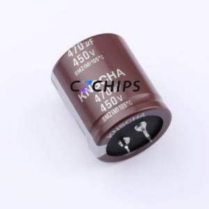 ตัวเก็บประจุแบบอิเล็กโทรไลต์อะลูมิเนียมแบบ Snap-in รุ่น 152EC0326 ชนิด Through hole (THT) ขนาด D35xL40 มม. 470uF 20% 450V 10 มม. - Product Image 1