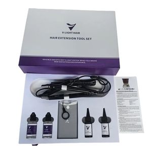 Produit populaire Invisible Adhésif <span class=keywords><strong>V</strong></span> Light Hair Extension Glue <span class=keywords><strong>V</strong></span> light system Hair Extension Tools Kit - Product Image 5